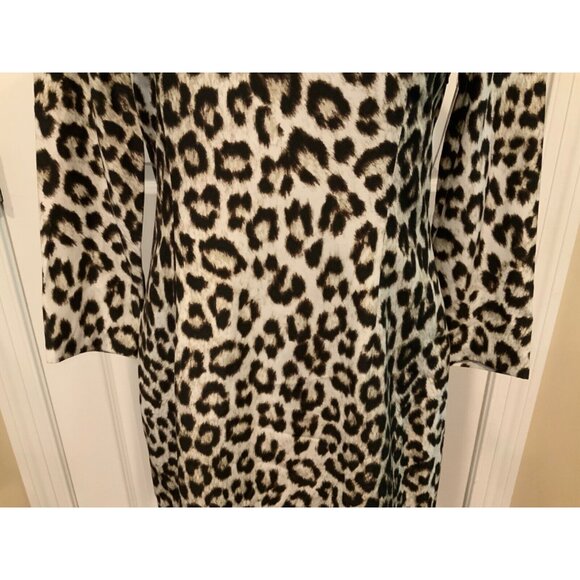 rag & bone Gray Brown Black "Short Leopard Dress" Silk Shift, Size 4, NWT! - Picture 3 of 10